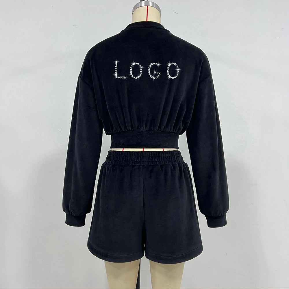 Rhinestone Jacket and Short Pants - Wholesale from the original factory|Luopeita