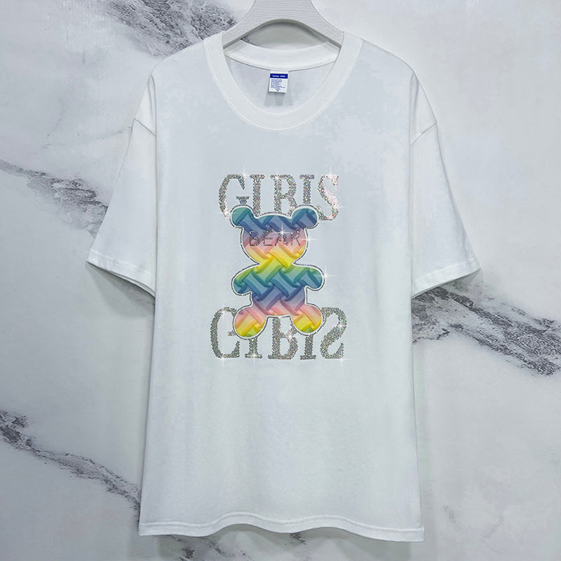 Rhinestone T-Shirt - Wholesale from the Original Factory|Luopeita