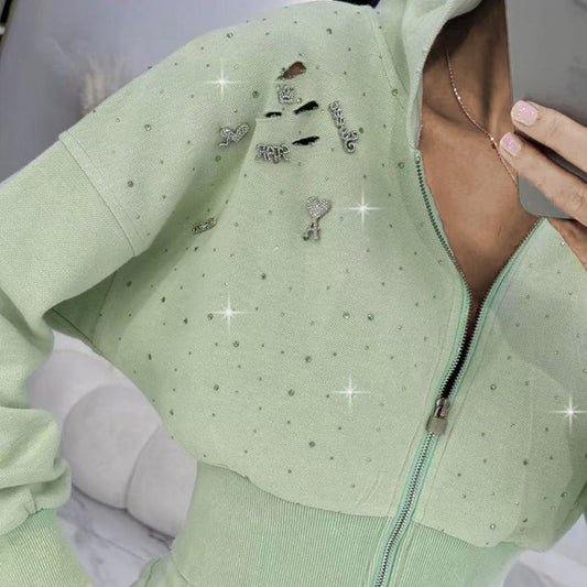 Rhinestone Tracksuit - Wholesale from the Original Factory | Luopeita