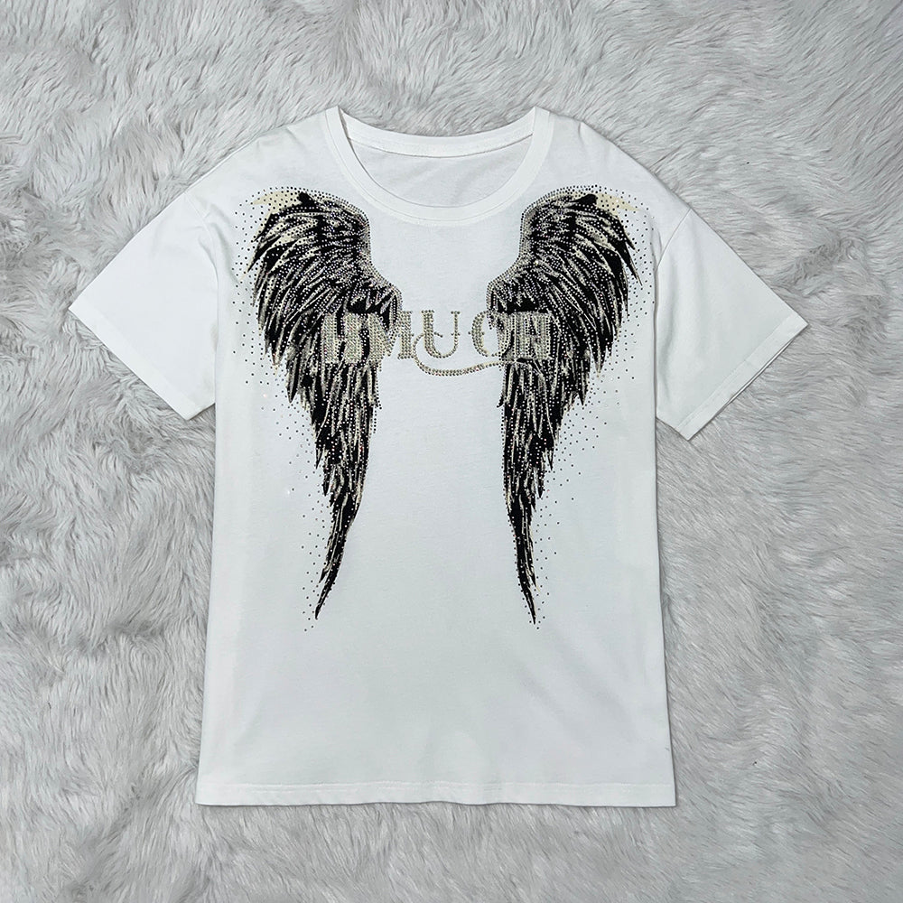 Rhinestone T-shirt - Wholesale from the Original Factory | Luopeita