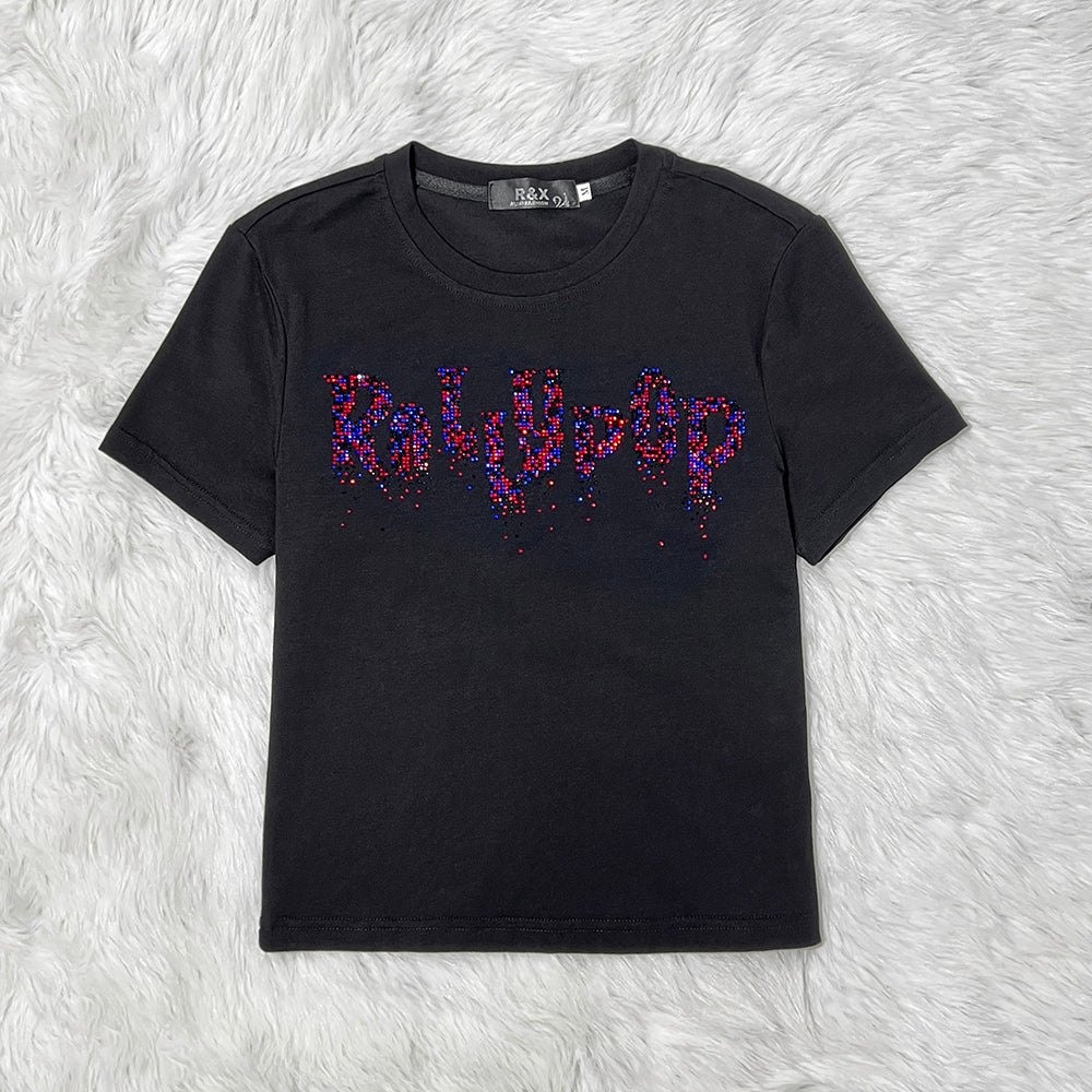 Rhinestone T-shirt - Wholesale from the Original Factory | Luopeita