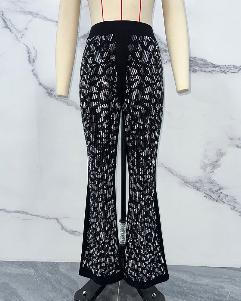 Luopeita Rhinestone Pants