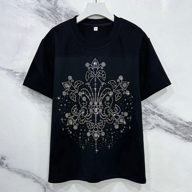 Rhinestone T-Shirt - Wholesale from the Original Factory|Luopeita