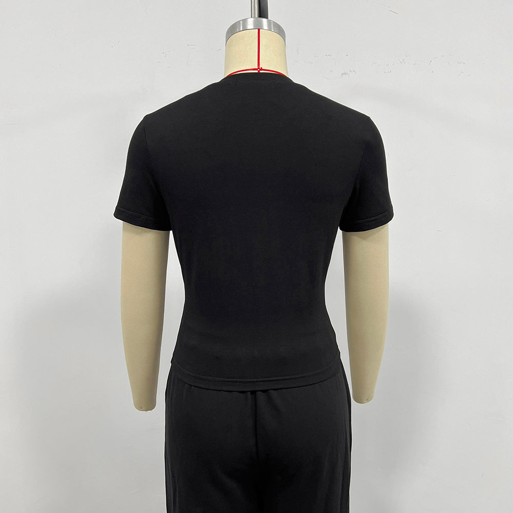 Rhinestone T-shirt - Wholesale from the Original Factory | Luopeita