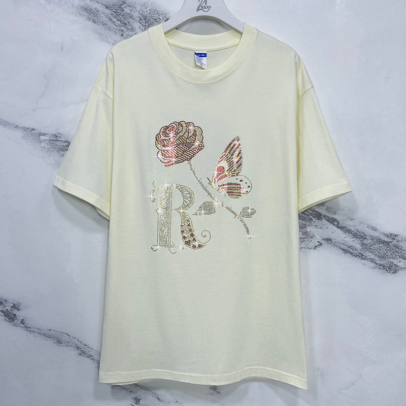 Rhinestone T-Shirt - Wholesale from the Original Factory|Luopeita
