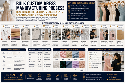 Bulk custom dress manufacturing