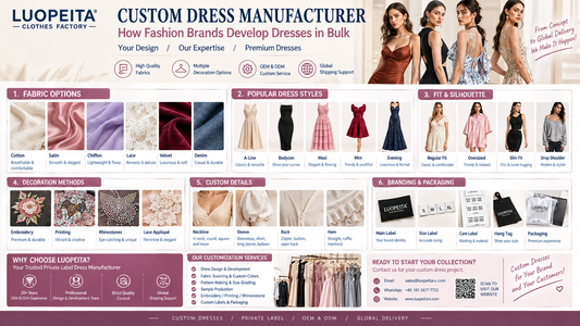 Custom Dress Manufacturer: How Fashion Brands Develop Dresses in Bulk