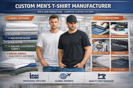 Custom Men’s T-Shirt Manufacturer – Professional OEM &amp; ODM by Luopeita Clothes Factory