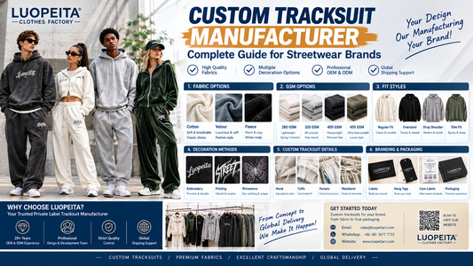 Custom Tracksuit Manufacturer- Complete Guide for Streetwear Brands
