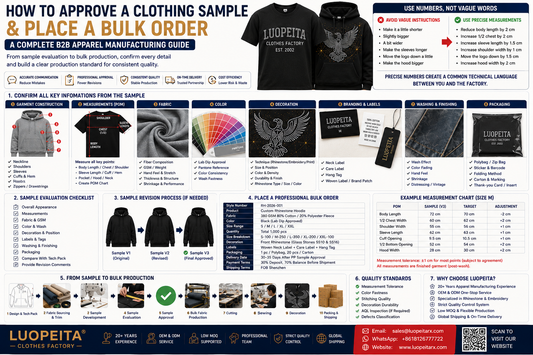 How to Approve a Clothing Sample and Place a Bulk Order