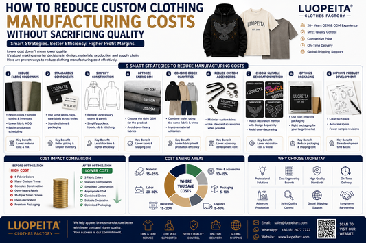 How to Reduce Custom Clothing Manufacturing Costs Without Sacrificing Quality 