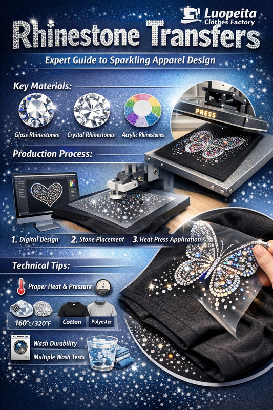Rhinestone Transfers Guide & Custom Manufacturing | Luopeita Clothes Factory