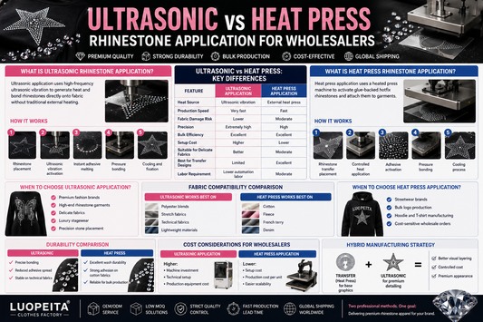 Ultrasonic vs Heat Press Rhinestone Application