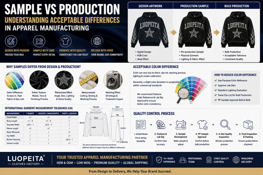 Understanding Acceptable Differences in Apparel Manufacturing