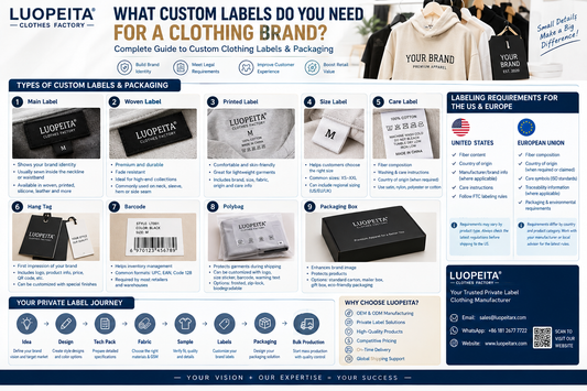 What Custom Labels Do You Need for a Clothing Brand?