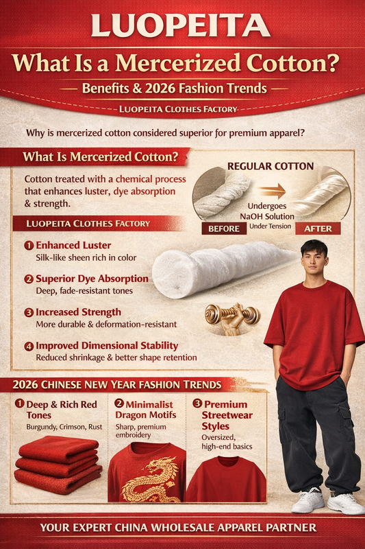 What Is a Mercerized Cotton? A Complete Guide for Apparel Brands | Luopeita Clothes Factory