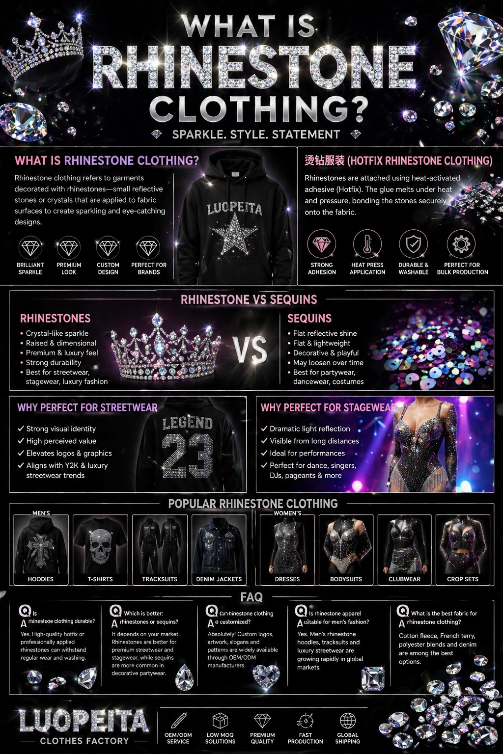 What Is Rhinestone Clothing? Streetwear, Stagewear & Hotfix Guide ...