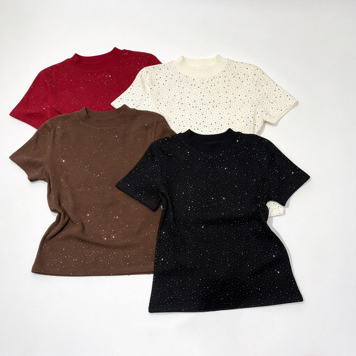 Rhinestone T-shirt- Wholesale from the Original Factory | Luopeita