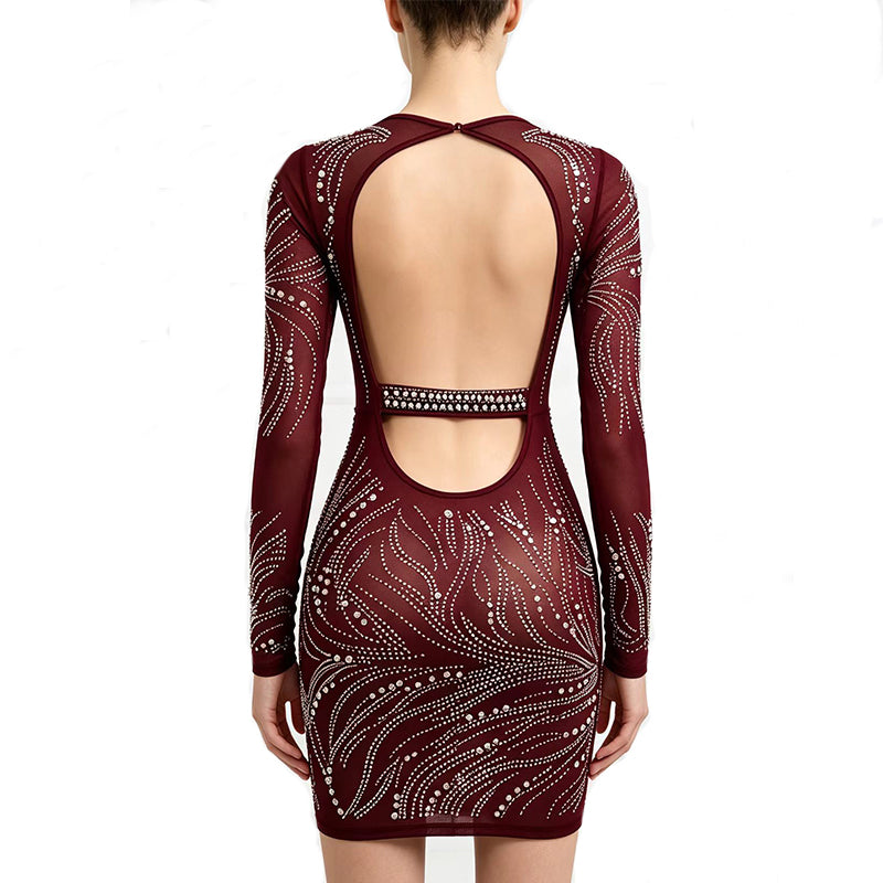 Rhinestone Dress - Wholesale from the original factory|Luopeita