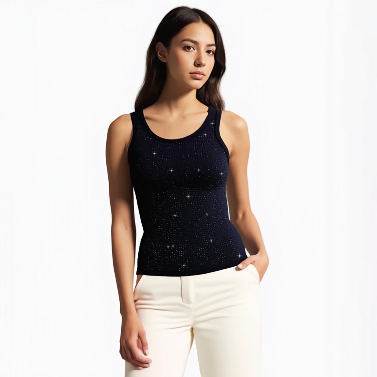 Rhinestone T-Shirt - Wholesale from the Original Factory|Luopeita