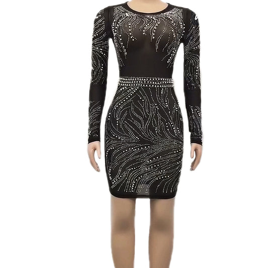 Rhinestone Dress - Wholesale from the original factory|Luopeita